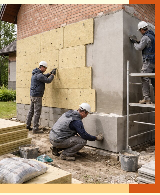 Утепление частного дома в Ачинске под ключ от 7598 руб/м2 — недорого | ТепломастерЧнс