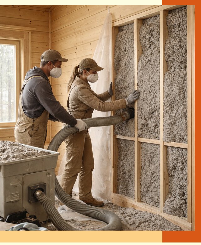 Утепление дачного дома эковатой в Ачинске от 1469 руб./м2 — комплексно, ТепломастерЧнс