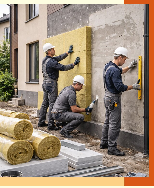 Утепление таунхауса в Ачинске от 7294 руб/м2 — комплекс под ключ | ТепломастерЧнс