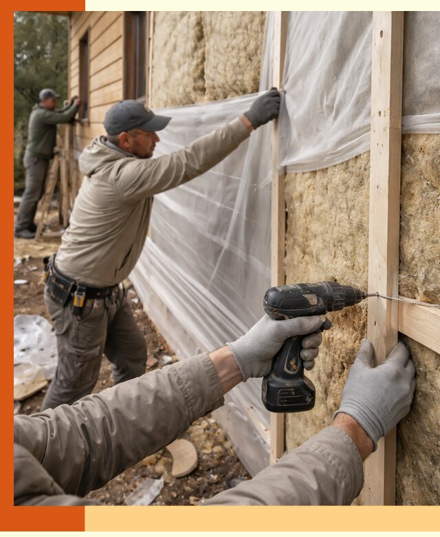 Утепление дома из бруса в Ачинске качественно и долговечно