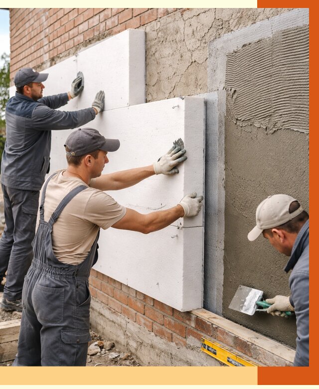 Утепление кирпичного дома в Ачинске от 4255 руб. под ключ | ТепломастерЧнс