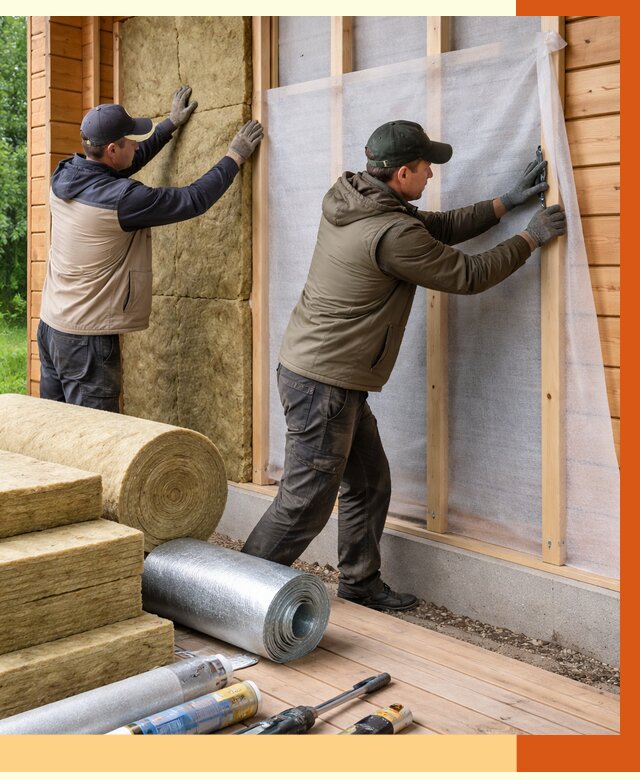 Утепление дома из двойного бруса в Ачинске от 4862 руб./м² — ТепломастерЧнс под ключ