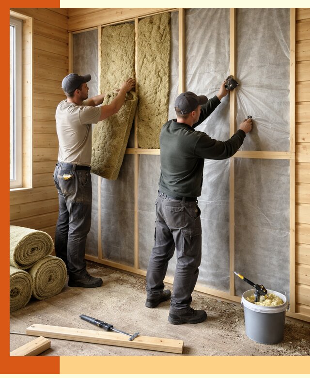 Утепление дома из минибруса в Ачинске: комплексные теплоизоляционные работы