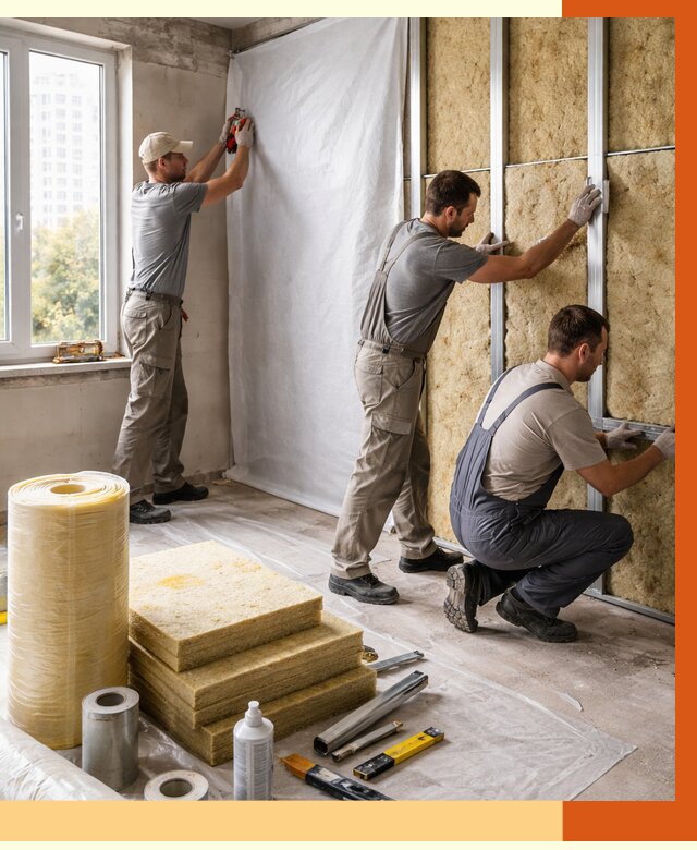 Утепление квартиры в Ачинске от 4559 руб/м2 — утеплить квартиру изнутри и снаружи | ТепломастерЧнс