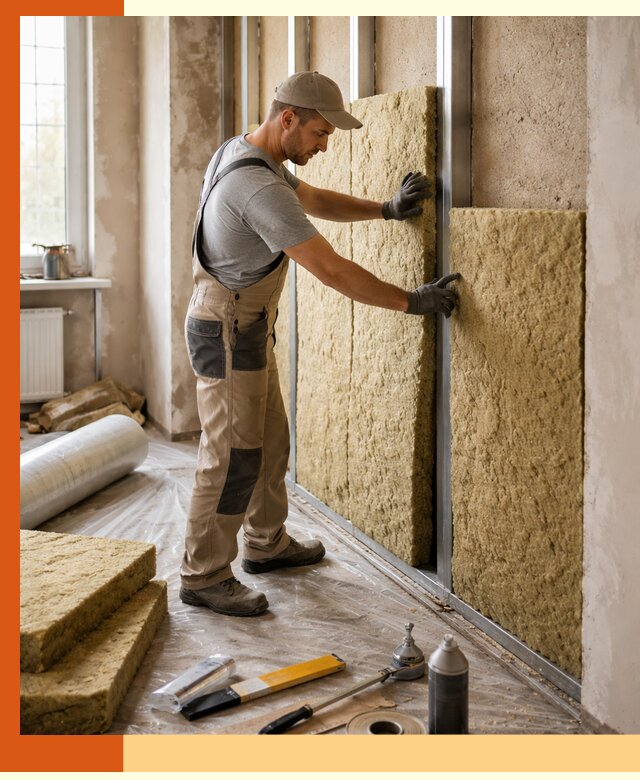 Утепление квартиры в Ачинске — комплексная теплоизоляция стен и полов