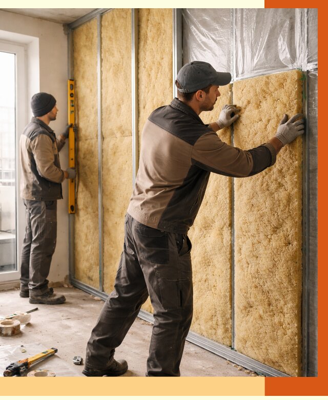 Утепление квартиры изнутри в Ачинске от 4407 руб. за м2 | Проф. работы ТепломастерЧнс