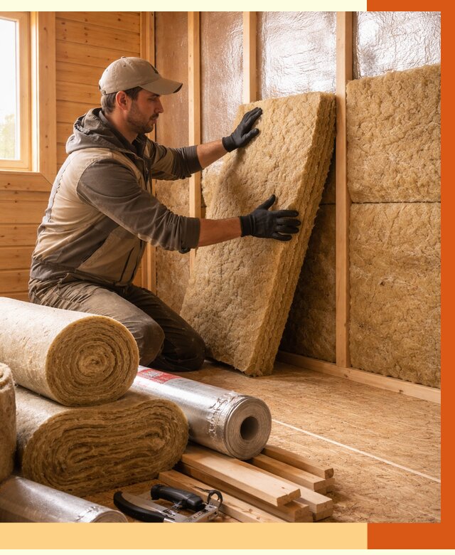 Утепление бани в Ачинске под ключ от 4559 руб./м2 — утеплить потолок, пол и стены | ТепломастерЧнс