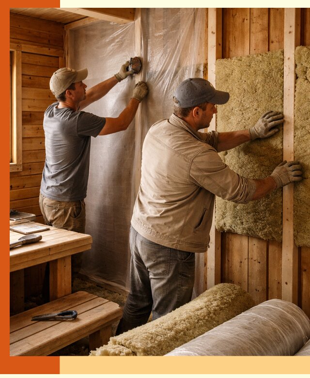 Утепление бани изнутри в Ачинске качественно и недорого