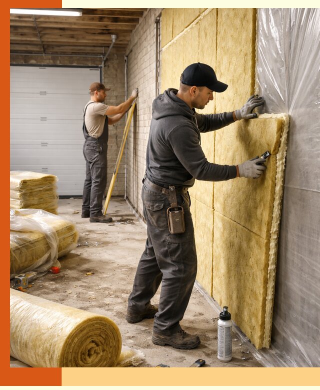 Утепление гаража под ключ в Ачинске — все виды теплоизоляции