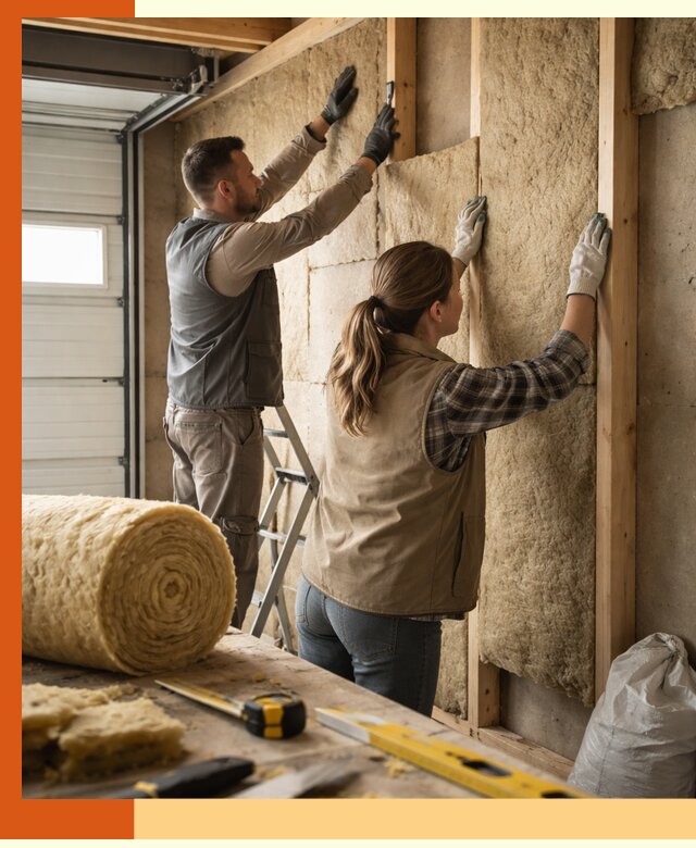 Утепление гаража изнутри в Ачинске: быстро и надежно