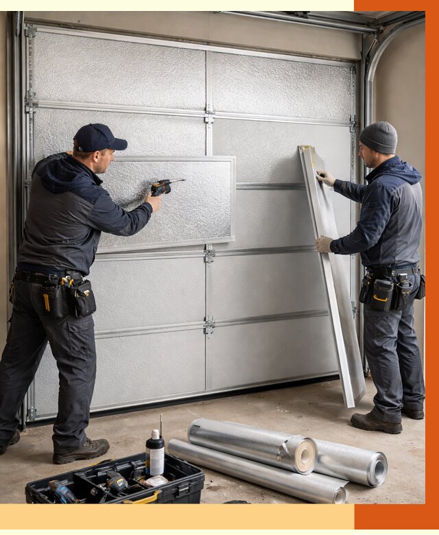 Утепление гаражных ворот в Ачинске от 7952 руб/м2 — надежно и быстро | ТепломастерЧнс