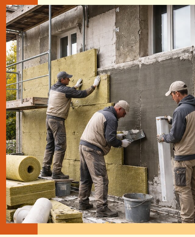 Утепление фасада зданий и домов в Ачинске