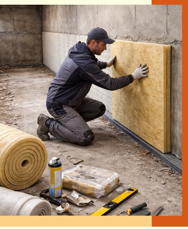 Утепление фундамента изнутри в Ачинске от 4255 руб./м2 — работы под ключ | ТепломастерЧнс