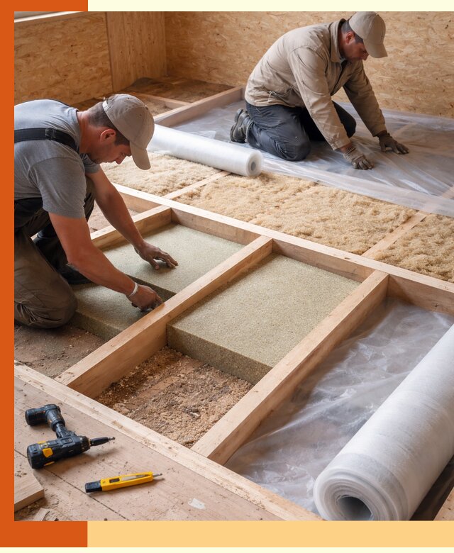 Профессиональное утепление деревянного пола в Ачинске