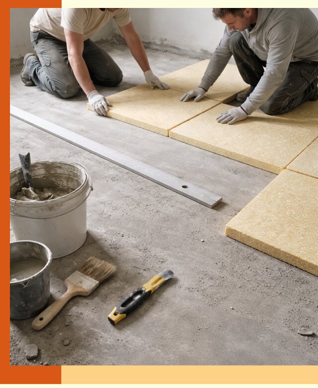 Утепление бетонного пола в Ачинске профессионально и недорого