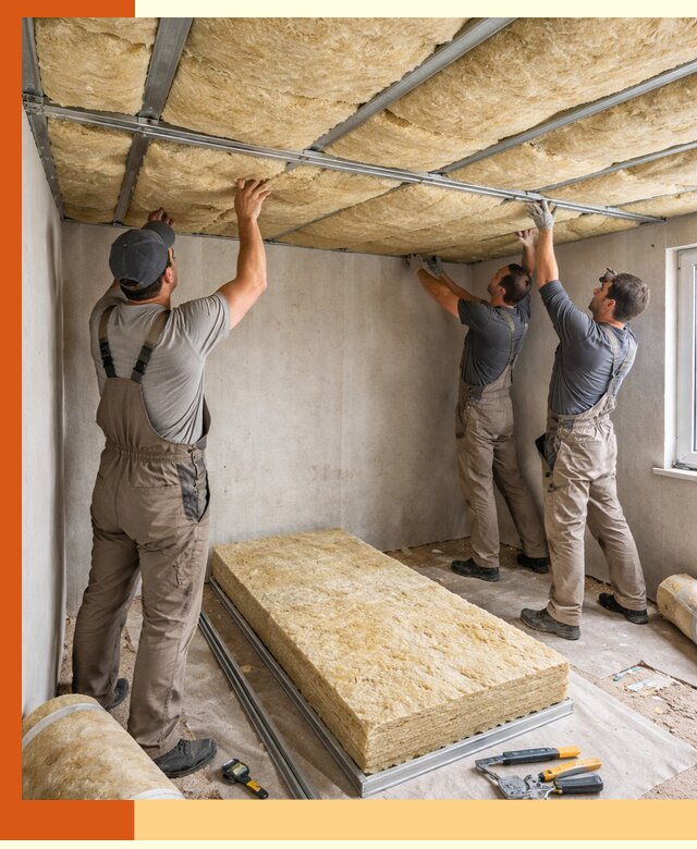 Утепление потолка в Ачинске — тепло и без сквозняков