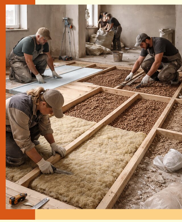 Утепление перекрытий жилых и промышленных зданий в Ачинске