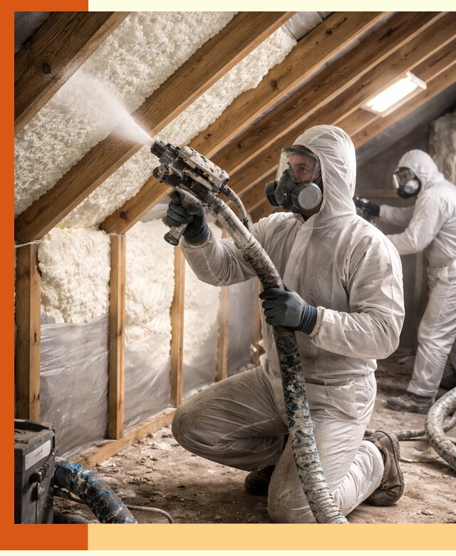 Утепление чердака пенополиуретаном (ППУ) в Ачинске