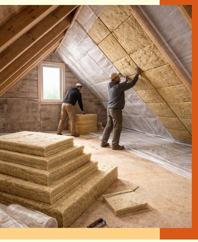 Утепление мансарды в Ачинске от 2533 руб/м2 — комплексно и под ключ | ТепломастерЧнс