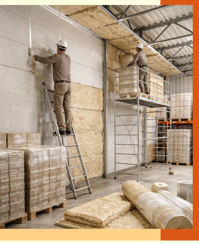 Утепление склада готовой продукции в Ачинске от 1975 руб./м2 — комплексно | ТепломастерЧнс