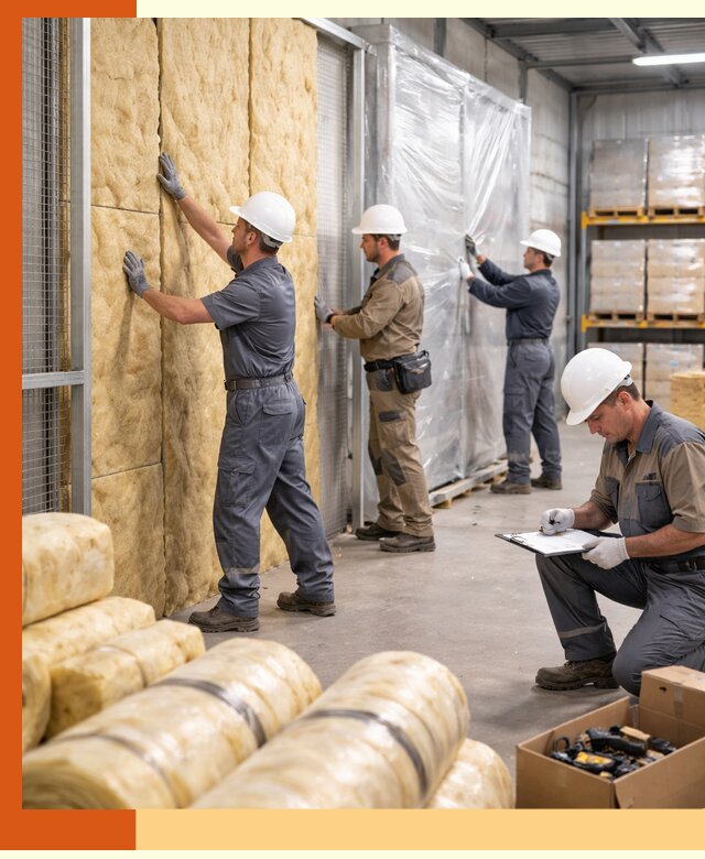 Утепление склада готовой продукции в Ачинске качественно и быстро