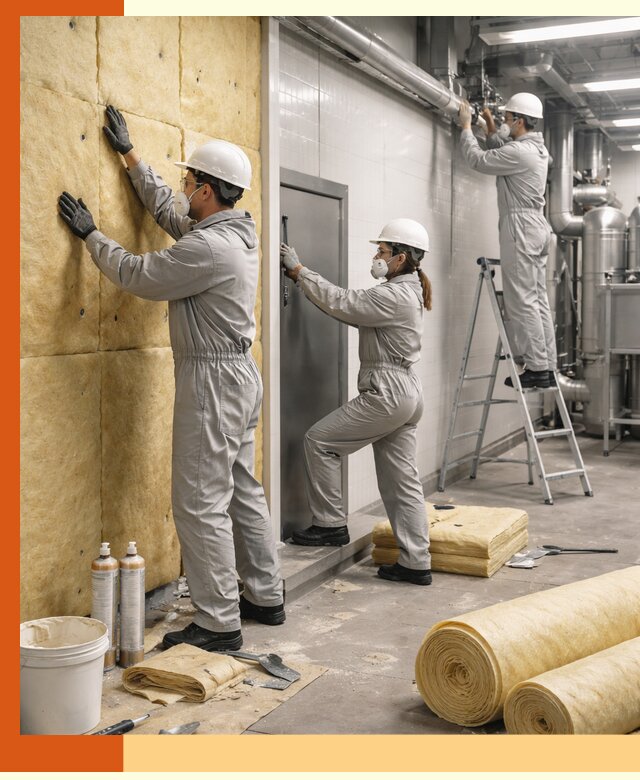 Утепление пищевого цеха под ключ в Ачинске