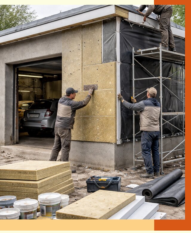 Утепление автосервиса в Ачинске ппу, пеноизоляция, от 14689 руб/м2 — ТепломастерЧнс