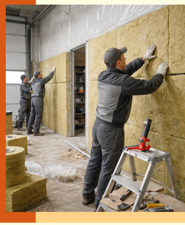 Утепление автосервиса и мастерских в Ачинске качественно и надёжно