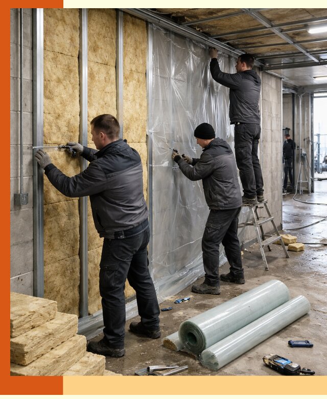 Профессиональное утепление автомойки в Ачинске для любого типа помещений