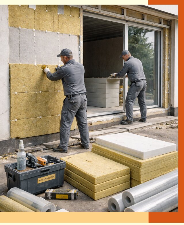 Утепление торгового павильона в Ачинске от 14689 руб./м² под ключ | ТепломастерЧнс