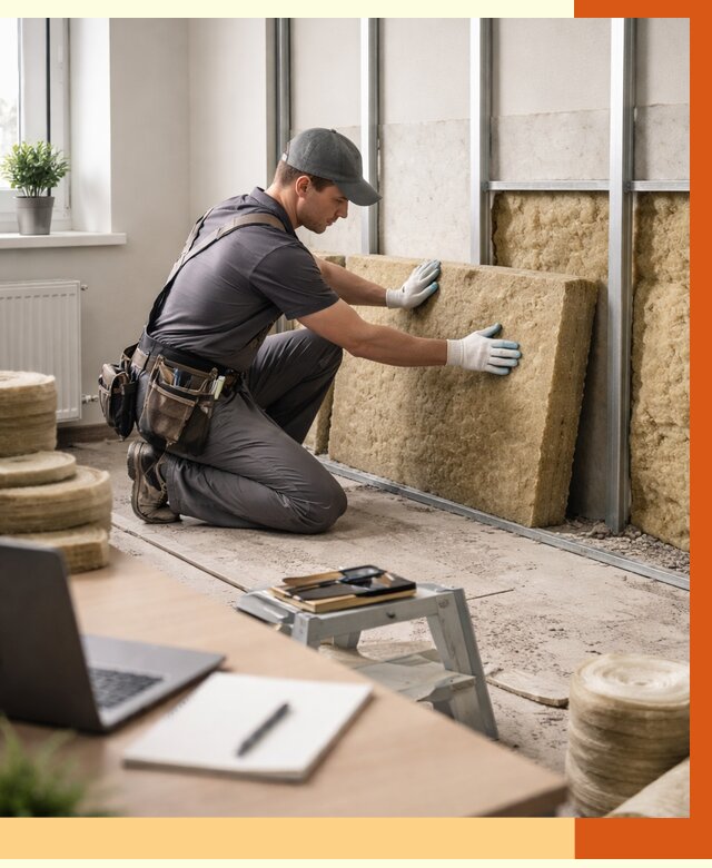 Утепление офиса в Ачинске от 4559 руб/м2 — комплексное утепление офиса под ключ | ТепломастерЧнс