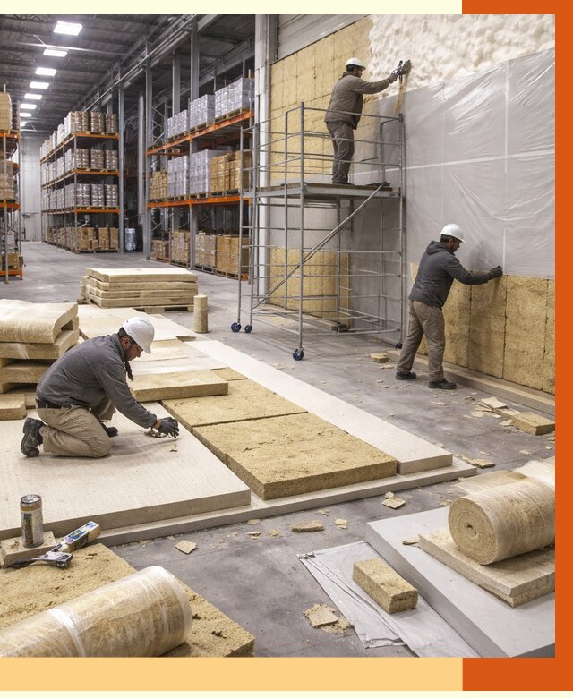 Утепление складского терминала в Ачинске от 7598 руб./м² под ключ | ТепломастерЧнс