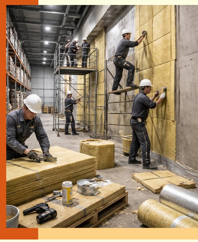 Утепление логистического центра в Ачинске качественно и экономично