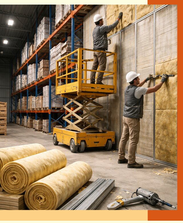 Утепление торгового склада в Ачинске от 3242 руб/м2 — комплексно и под ключ | ТепломастерЧнс