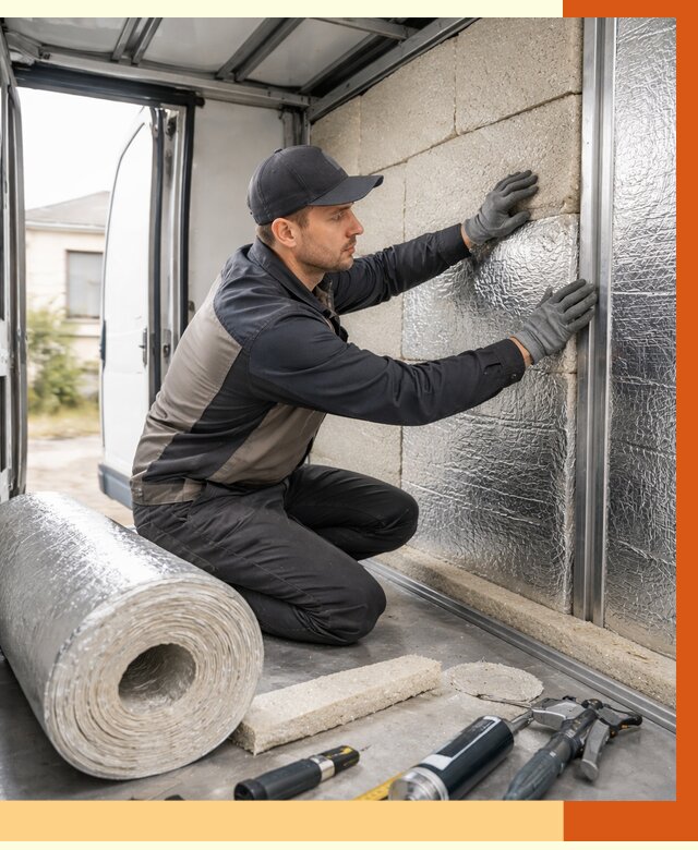 Утепление фургона рефрижератора в Ачинске от 12663 руб./м² под ключ | ТепломастерЧнс