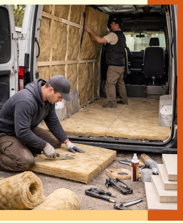 Утепление кемпера в Ачинске под ключ от 12156 руб. — профессионально | ТепломастерЧнс