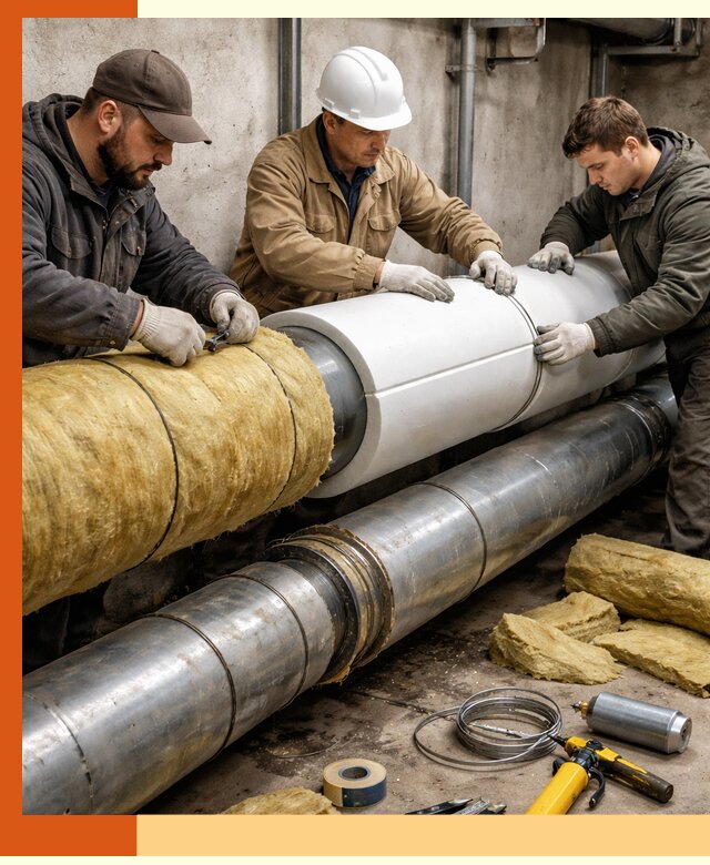 Утепление трубопровода в Ачинске с гарантией энергоэффективности