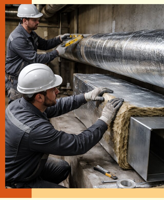 Профессиональное утепление воздуховодов и теплоизоляция в Ачинске