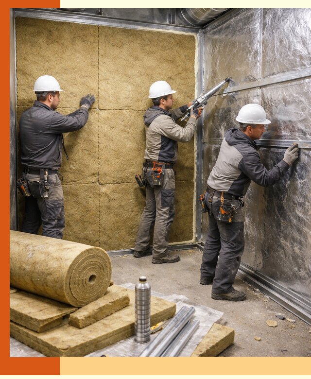 Утепление венткамеры в Ачинске — качественная теплоизоляция и шумопоглощение