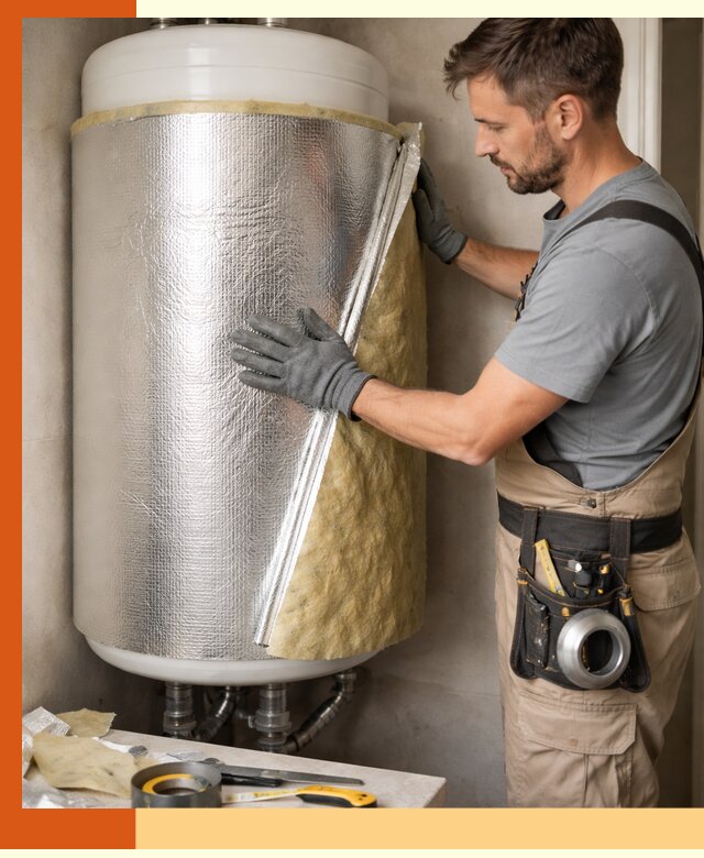 Утепление бойлера в Ачинске для снижения теплопотерь и экономии энергии