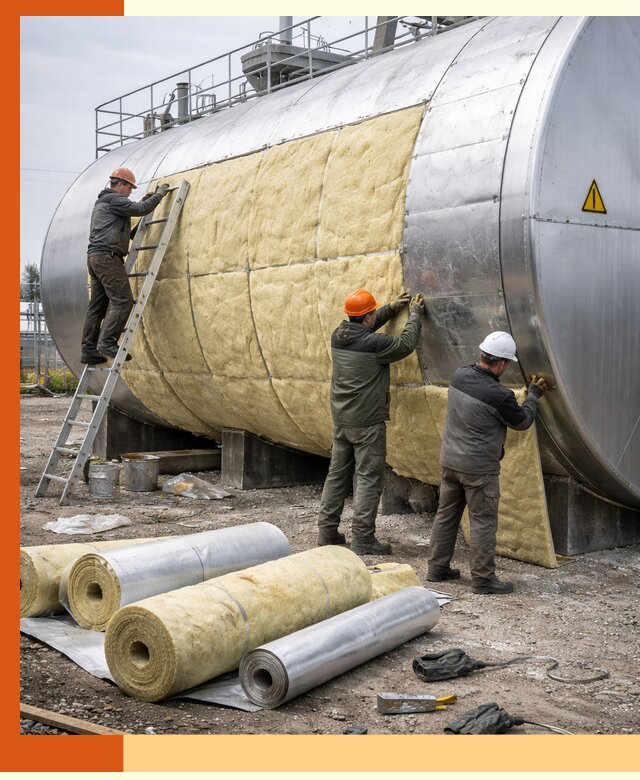 Утепление резервуаров с топливом в Ачинске надежно и экономично