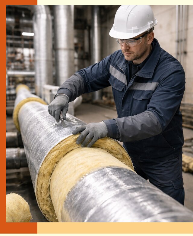 Утепление технологического оборудования и заводских установок в Ачинске