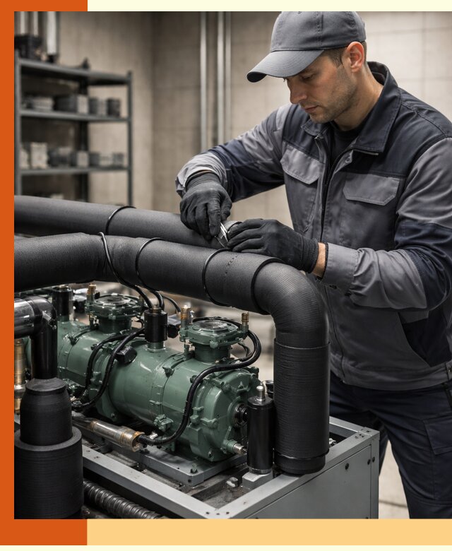 Утепление холодильного агрегата и теплоизоляция в Ачинске