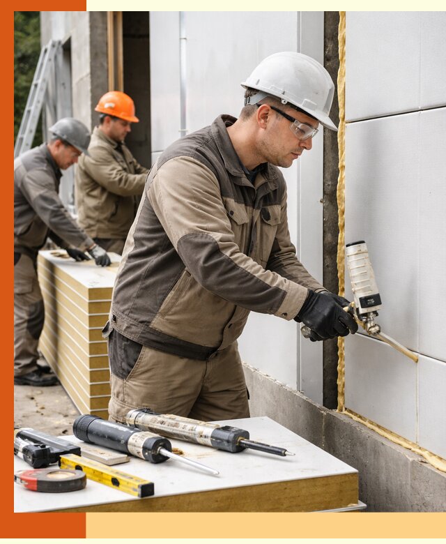 Утепление сэндвич-панелей пенополиуретаном в Ачинске