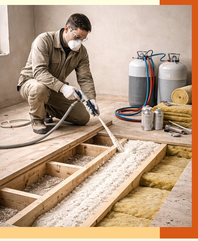 Заполнение полостей межэтажного перекрытия в Ачинске от 4255 руб. | ТепломастерЧнс