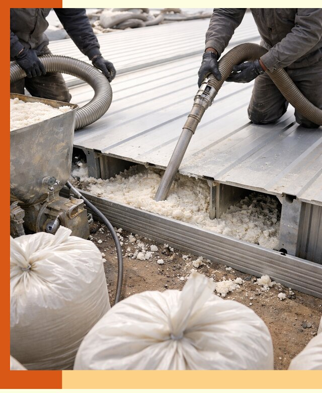 Заполнение пустот кровельных панелей пенными и мокрыми герметиками в Ачинске