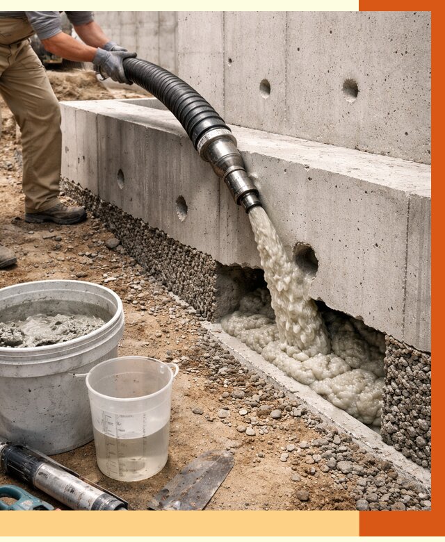 Заполнение полостей фундамента в Ачинске от 6888 руб. под ключ | ТепломастерЧнс