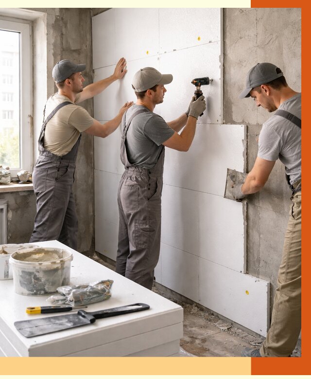 Утепление пенопластом домов и стен в Ачинске от 1874 руб. — ТепломастерЧнс