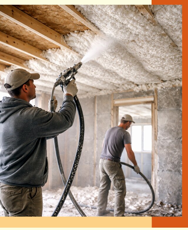 Утепление пеноизолом в Ачинске от 1621 руб./м2 под ключ | ТепломастерЧнс