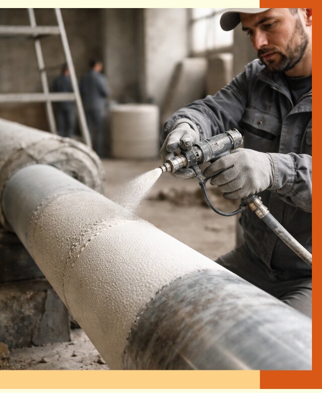 Утепление труб жидкой теплоизоляцией в Ачинске от 7598 руб. под ключ | ТепломастерЧнс